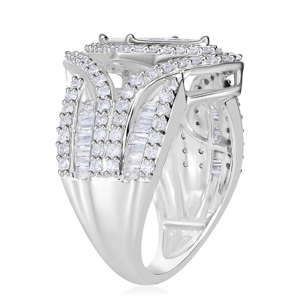 SGL zertifizierter GH I1-I2 Diamant-Ring in 585 Wei&szlig;gold- 2 ct. image number 6