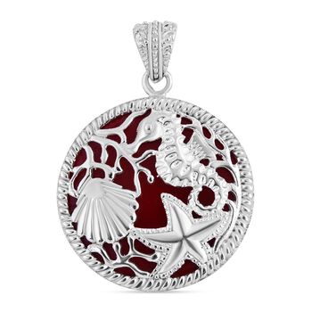 Royal Bali - Koralle Anh&auml;nger, 925 Silber