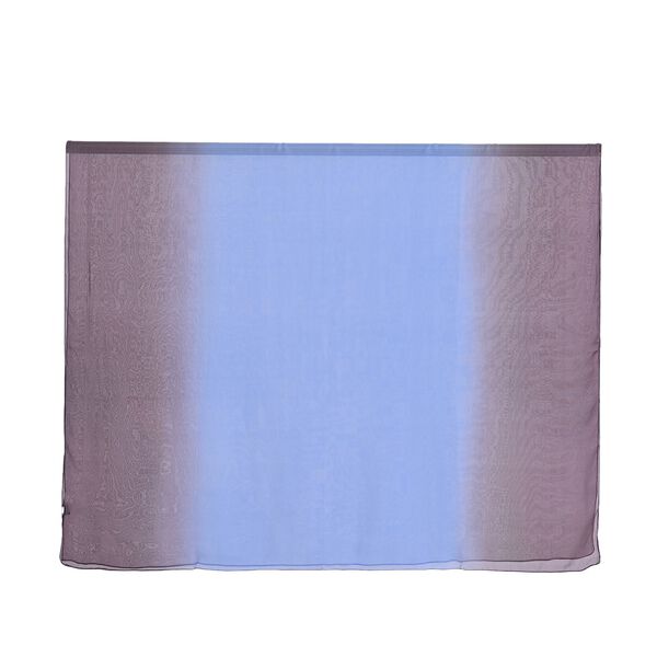 LA MAREY Signature Seidenschal aus 100% Maulbeerseide, 110 x 180 cm, Blau Grau image number 6