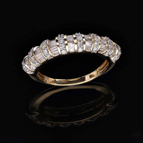 LUXORO SGL zertifizierter I1 Diamant-Ring in 585 Gelbgold - 1 ct. image number 8