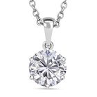Feinster Zirkonia Schmuckset 925 Silber platiniert ca. 1.50 ct