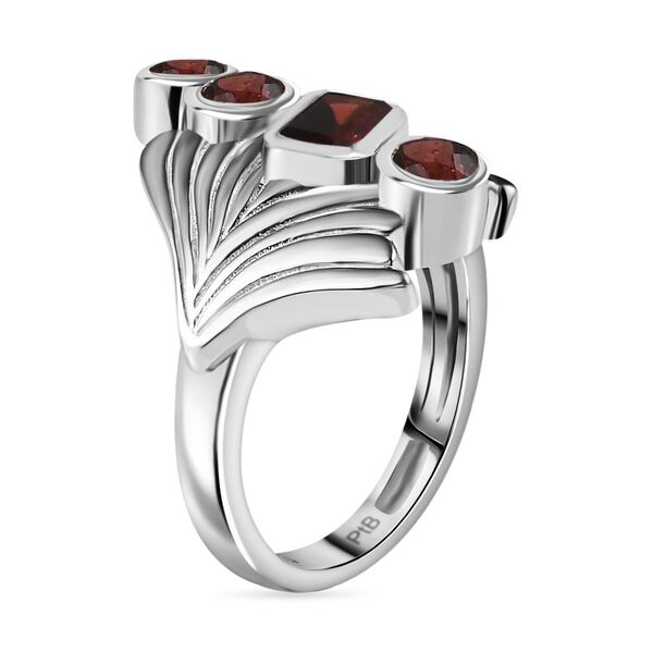 Roter Granat Ring Messing (Größe 19.00) ca. 1,90 ct image number 5