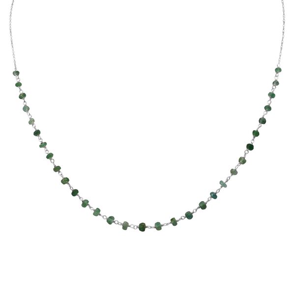 Socoto Smaragd Halskette ca. 50 cm 925 Silber ca. 6,00 ct. image number 0