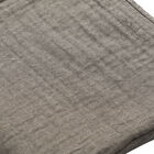 100% Musselin-Baumwolle: 3-lagige Sommerdecke, 160x200 cm, Grau image number 3