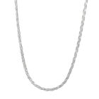 Geflochtene Halskette, ca. 50 cm, 925 Silber image number 0