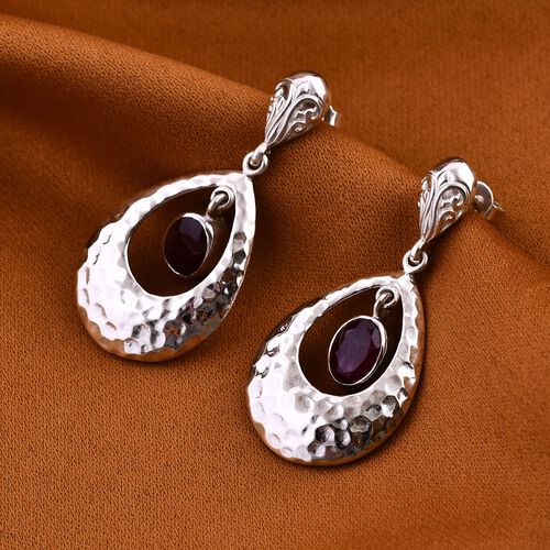 Royal Bali Kollektion - Afrikanische Rubin Ohrringe - 3,83 ct. image number 1