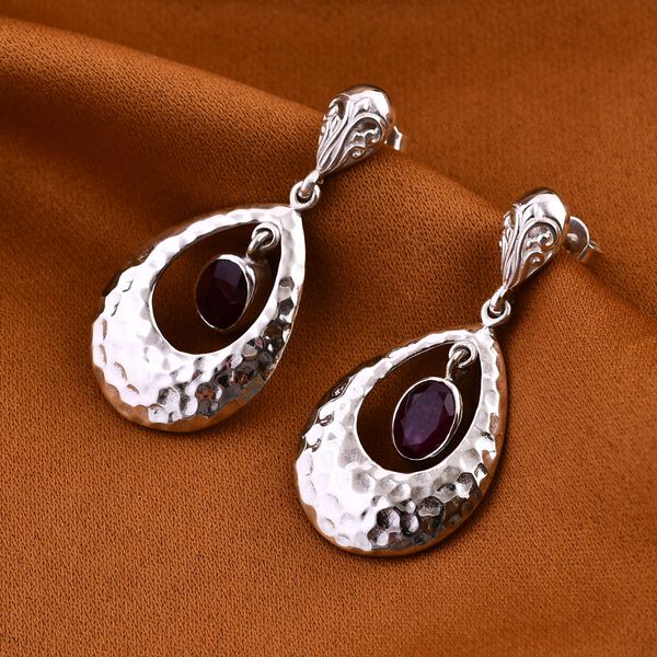 Royal Bali Kollektion - Afrikanische Rubin Ohrringe - 3,83 ct. image number 1