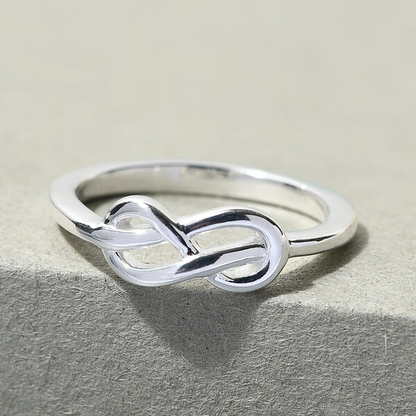 Unendlichkeits-Ring in 925 Silber image number 2