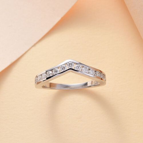 Moissanit Ring, ca. 0,45 ct. image number 1