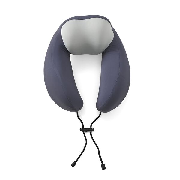 Reisekissen aus Memory-Schaum mit verstellbarem Kordelzug, ergonomisch geformt f&uuml;r Nackenst&uuml;tze, 29x16x25 cm, Lila image number 0