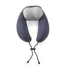 Reisekissen aus Memory-Schaum mit verstellbarem Kordelzug, ergonomisch geformt für Nackenstütze, 29x16x25 cm, Lila