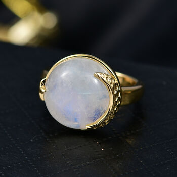 D'Joy AA Regenbogen Mondstein Ring - 11,04 ct.