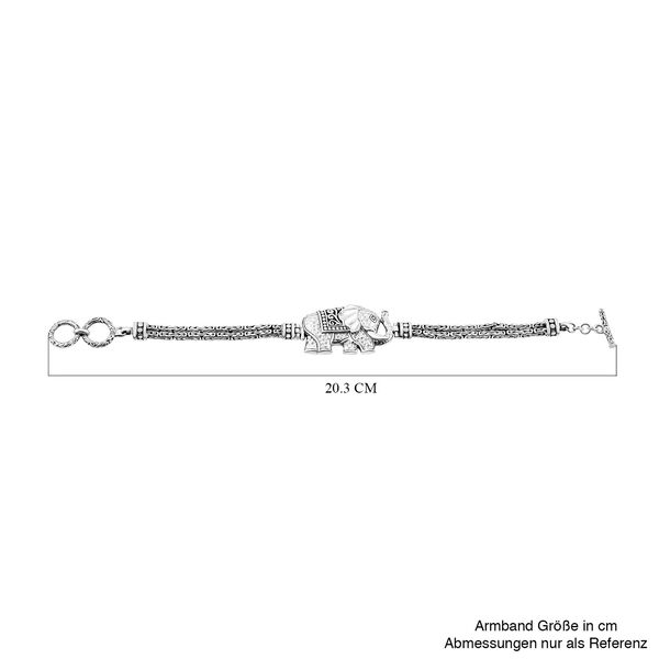 Royal Bali -  925 Silber Armband, ca. 19 cm, ca. 25,35g image number 5