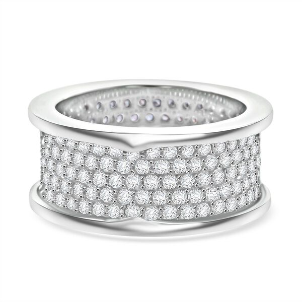 Lustro Stella weißer Zirkonia Cluster Ring image number 0