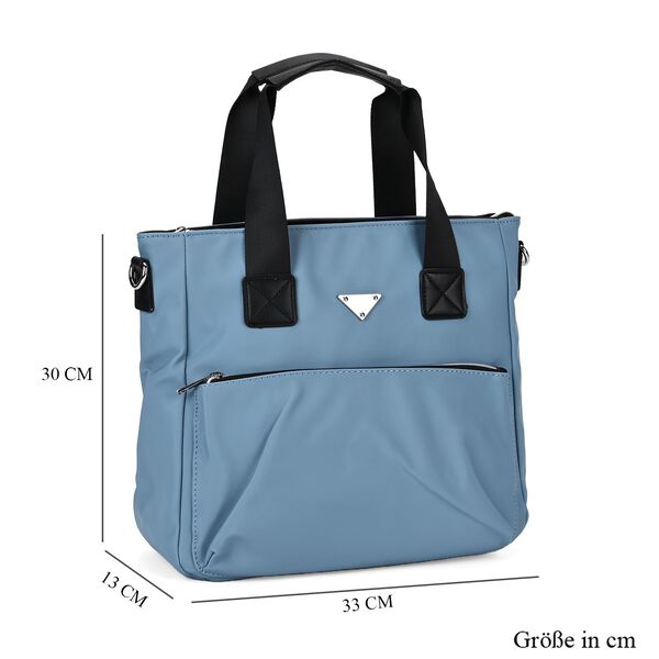 Praktischer Shopper mit verstellbarem Riemen, Blau image number 6