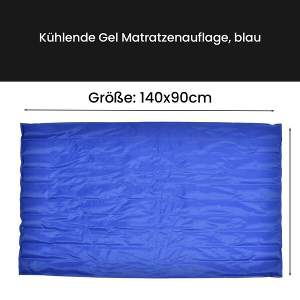 K&uuml;hlende Gel Matratzenauflage, blau image number 4
