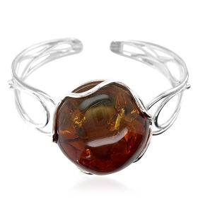 Baltisches Bernstein-Armband, ca. 18 cm, 925 Silber