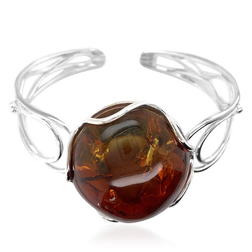 Baltisches Bernstein-Armband, ca. 18 cm, 925 Silber image number 0