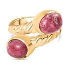 AA Norwegischer Thulit Ring Goldfarben (Gr&ouml;&szlig;e 18.00) ca. 4.56 ct