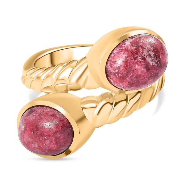 AA Norwegischer Thulit Ring Goldfarben (Größe 18.00) ca. 4.56 ct image number 0
