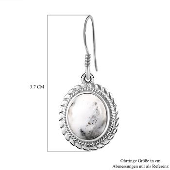 Wei&szlig;e B&uuml;ffel Ohrringe - 9,52 ct.