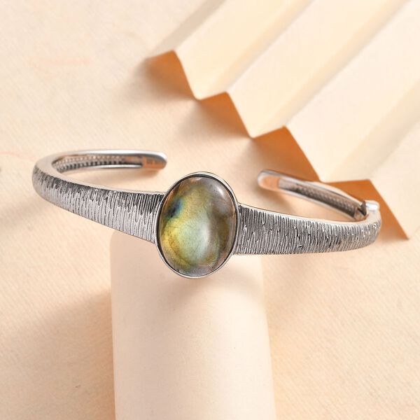 Labradorit Armreif, 19 cm - 15,62 ct. image number 2