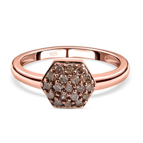 Natürlicher Champagner Diamant-Ring - 0,20 ct. image number 0