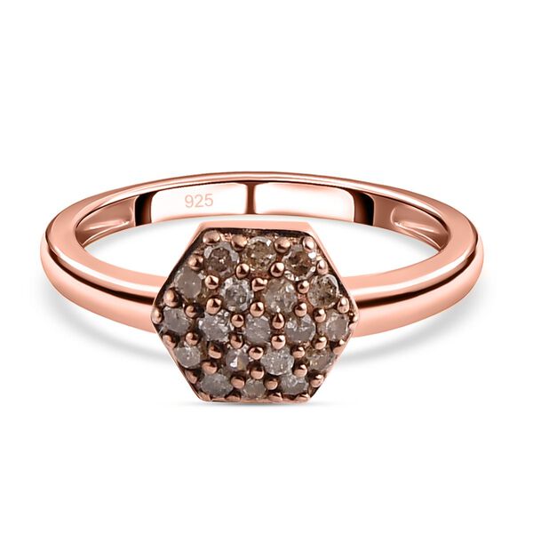 Natürlicher Champagner Diamant-Ring - 0,20 ct. image number 0