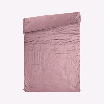 Serenity Night - 100% Bambus-Steppdecke mit Bambusf&uuml;llung, temperaturausgleichend und hypoallergen, 135x200 cm, lavendel