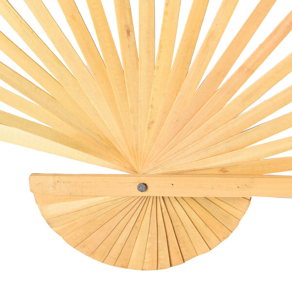 Gro&szlig;er F&auml;cher aus Holz in japanischem Stil, Gr&ouml;&szlig;e 160x90 cm, Rot image number 2