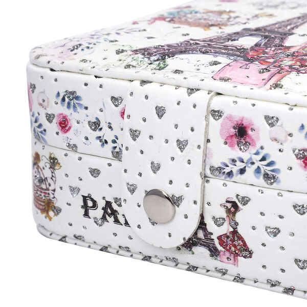 Digitaldruck Eiffelturm-Muster Schmuckkasten, Gr&ouml;&szlig;e 11,5x11,5x6 cm image number 6