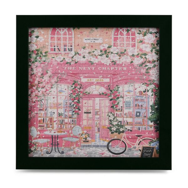 LIVMORE DIY Bilderrahmen Puzzle Bastelset 169 teilig Vintage Architektur Motiv 18.1 x 13 x 18.1 cm Rosa image number 4