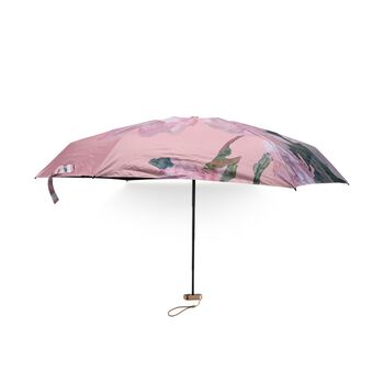 UV-Schutz Regenschirm, 91x50cm, inklusive Aufbewahrungstasche, Pink Floral