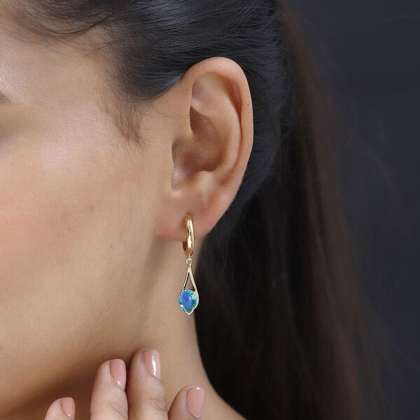 Pfau Triplett Quarz Ohrringe - 3,04 ct. image number 3