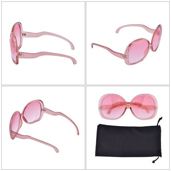 Sonnenbrille mit UV400-Schutz, rosa, Gl&auml;sergr&ouml;&szlig;e H6,8cm, Stegbreite 1,9cm, B&uuml;gell&auml;nge 13,5cm image number 5