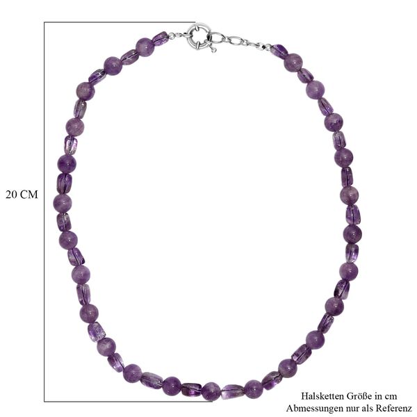AA Rosa Amethyst 50cm Halskette - 300 ct. image number 6