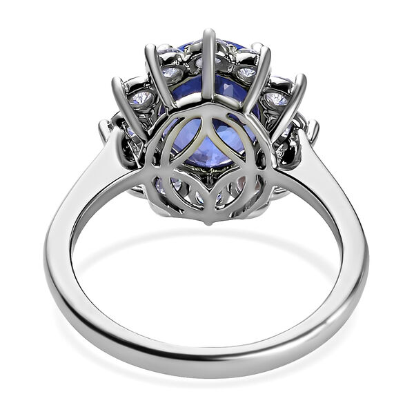 RHAPSODY Tansanit und Diamant Halo-Ring in Platin image number 5