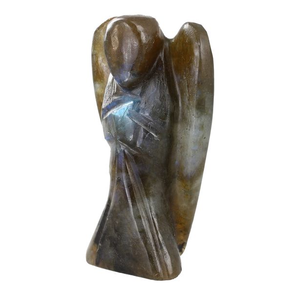 The 5th Season - Engelsfigur aus echtem Edelstein in Geschenkverpackung, Labradorit image number 3