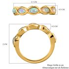 Natürlicher, äthiopischer Opal-Ring, 925 Silber vergoldet  ca. 0,73 ct image number 6