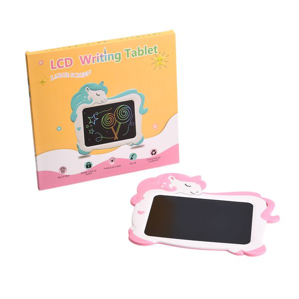 10-Zoll-LCD-Schreibtafel, rosa Einhorn