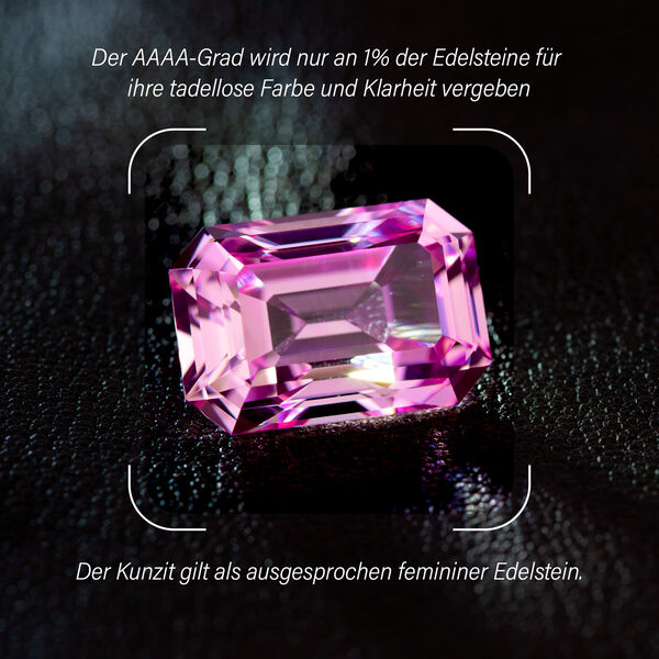 AAAA Patroke Kunzit und Diamant Ring in 950 Platin - 3,80 ct. image number 3