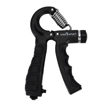 6-teiliges Griffkrafttrainer-Set f&uuml;r Hand- und Fingertraining, Schwarz, 11x18x6,5cm