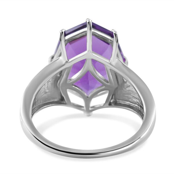 Afrikanischer Amethyst Ringe 925 Silber rhodiniert (Größe 16.00) ca. 9.77 ct image number 3