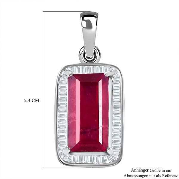 Afrikanischer Rubin und Diamant-Anhänger - 4,50 ct. image number 5