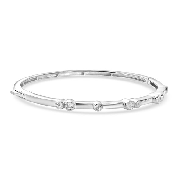 EVER TRUE Wei&szlig;er Diamant Armreif ca. 19 cm Nickelfreies Messing ca. image number 3