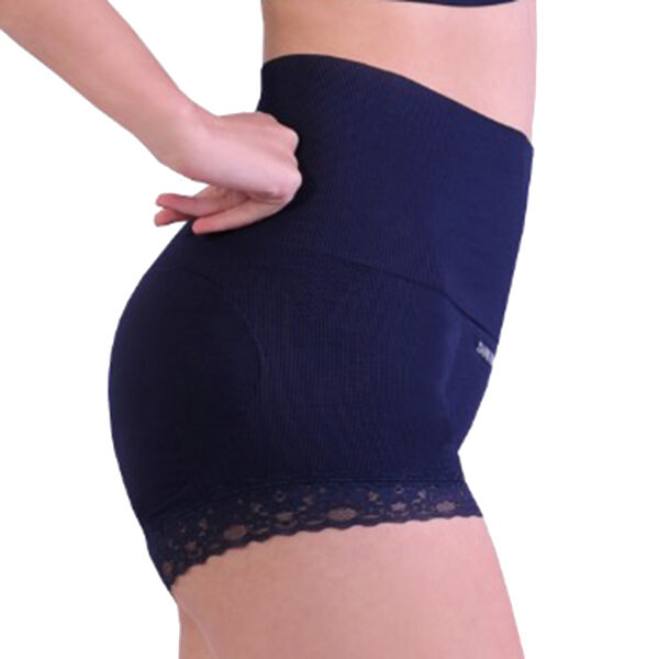SANKOM Damen Haltungskorrektur Panty mit Spitze Shapewear, Gr&ouml;&szlig;e XXL, Dunkelblau image number 3