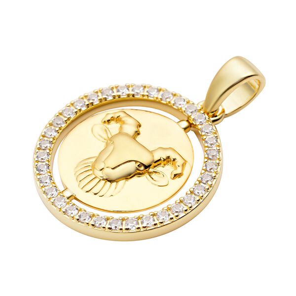 Weißer Zirkon Steinbock-Anhänger - 0,63 ct. image number 3