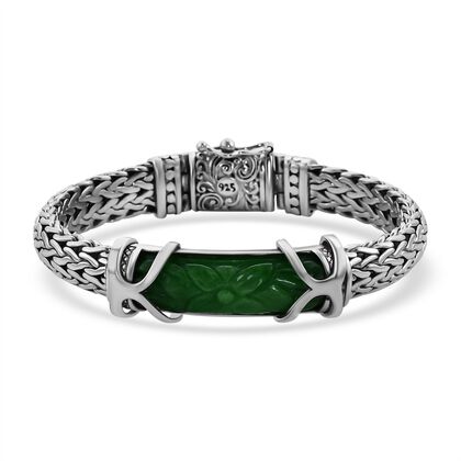 Royal Bali Kollektion- grünes Jade 19cm Armband - 23,70 ct.