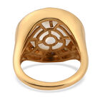 Premium Regenbogen Mondstein und mehrfarbiger Saphir-Ring, 925 Silber vergoldet  ca. 7,86 ct image number 5