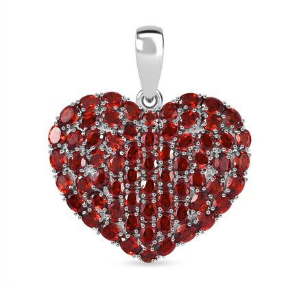 D joy Mosambik Granat Anh&auml;nger 925 Silber rhodiniert ca. 14.09 ct